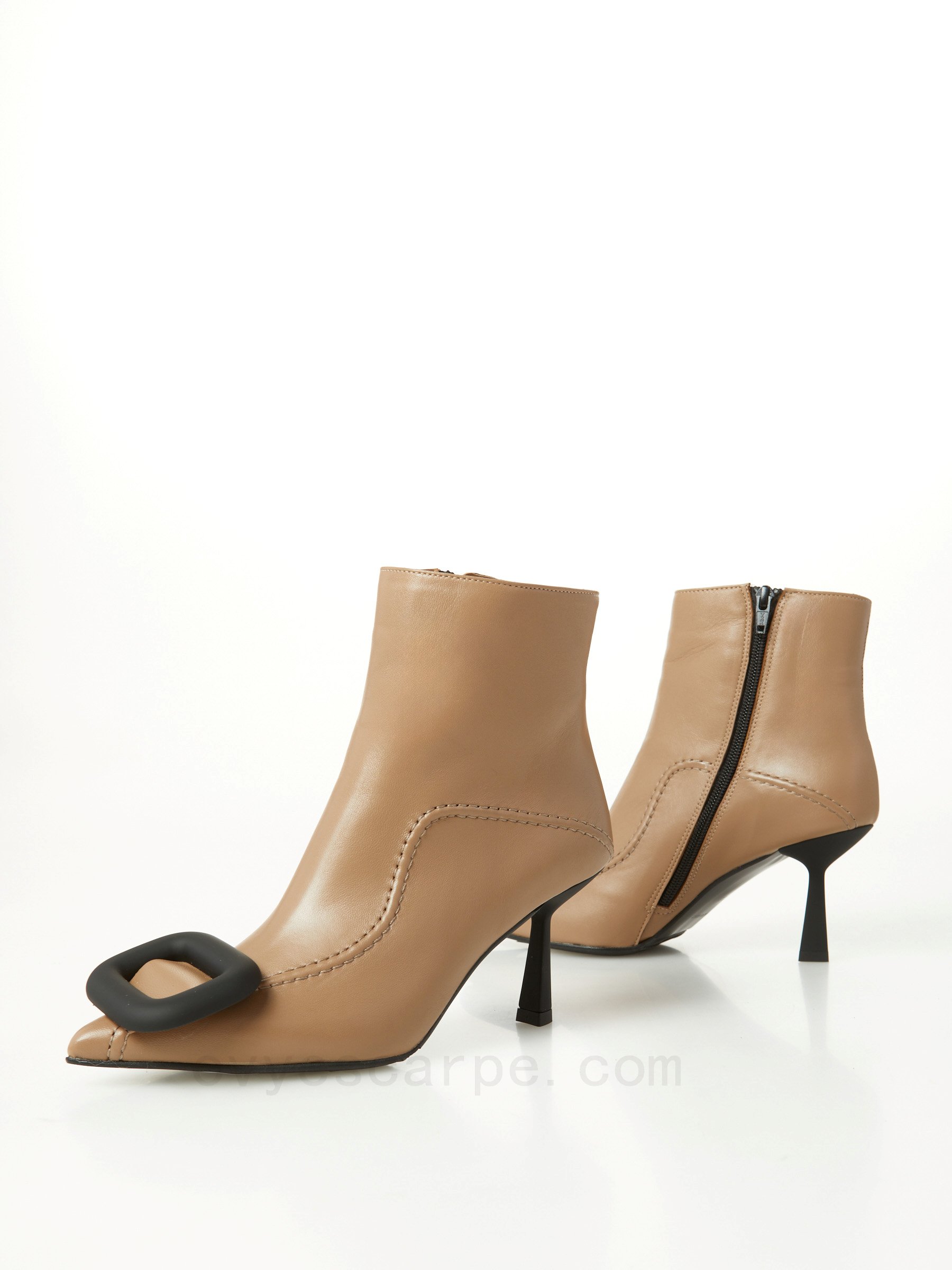 (image for) Negozi Online Leather Ankle Boot F08161027-0600 scarpe alla moda